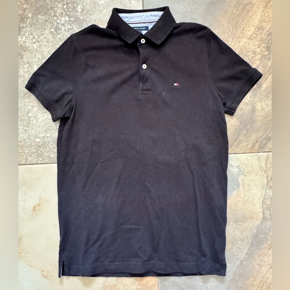 Tommy Hilfiger Men's Classic Black Polo